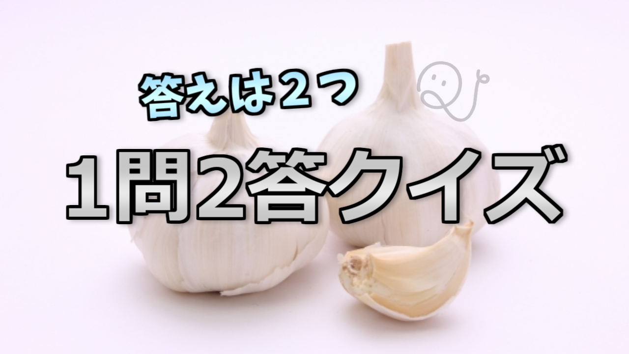 １問２答クイズ【第３弾】
