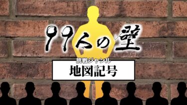 【地図記号】99人の壁風クイズ