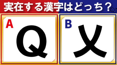 激ムズ！実際にある漢字はどっち？