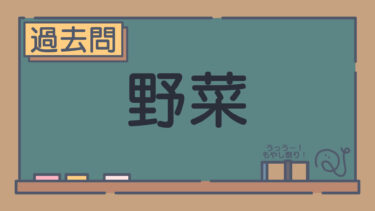 【過去問】野菜